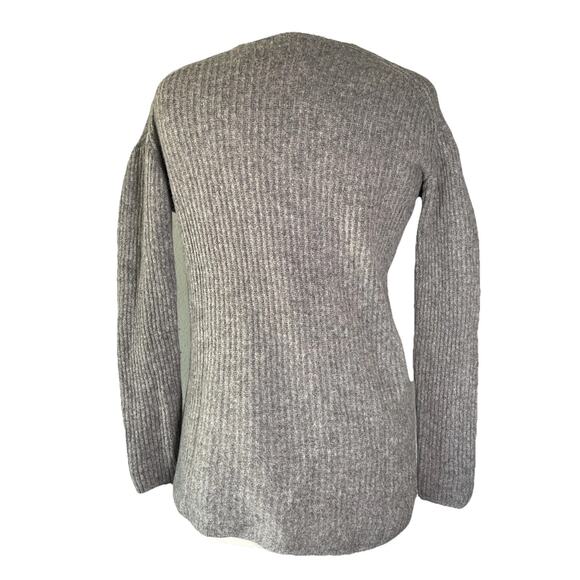 MADEWELL Soft Gray Merino Wool V-neck Sweater XS - Picture 4 of 4